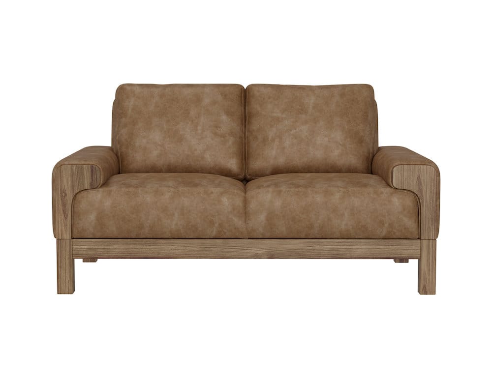 IFD  - Sedona  - Wooden Frame & Base, Loveseat  - Cognac  - IUP966-LOV-202 view 2