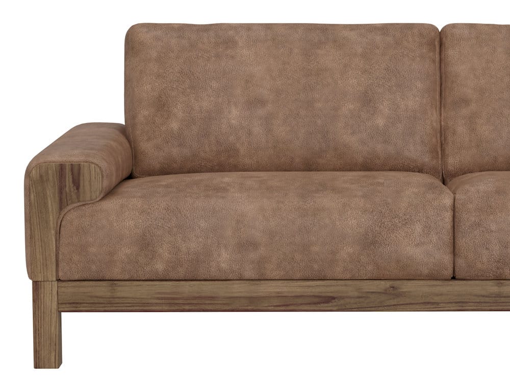 IFD  - Sedona  - Wooden Frame & Base, Sofa  - Brown  - IUP966-SOF-214 view 6
