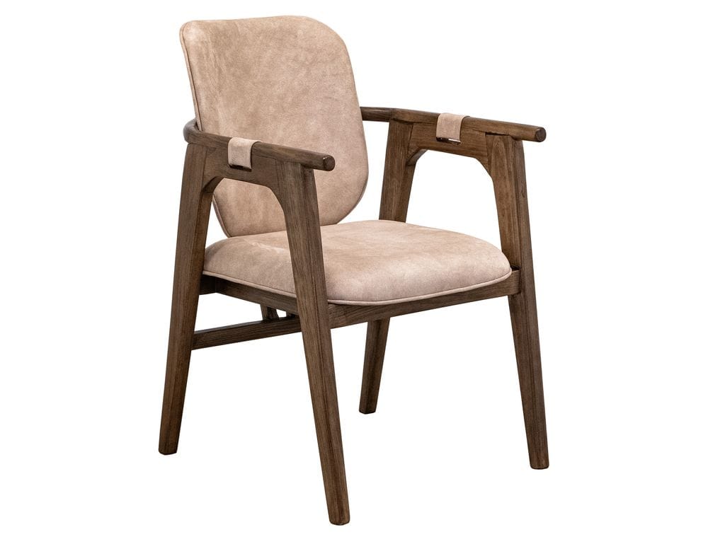 IFD - Silver - Poly Suede Upholstered Chair in Brown - IFD6476CHU view 1