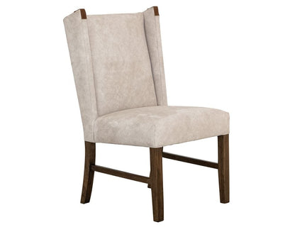 IFD - Silver - Poly Suede Upholstered Chair in Ivory (Set of 2) - IFD6471CHU view 1
