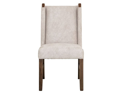 IFD - Silver - Poly Suede Upholstered Chair in Ivory (Set of 2) - IFD6471CHU view 2