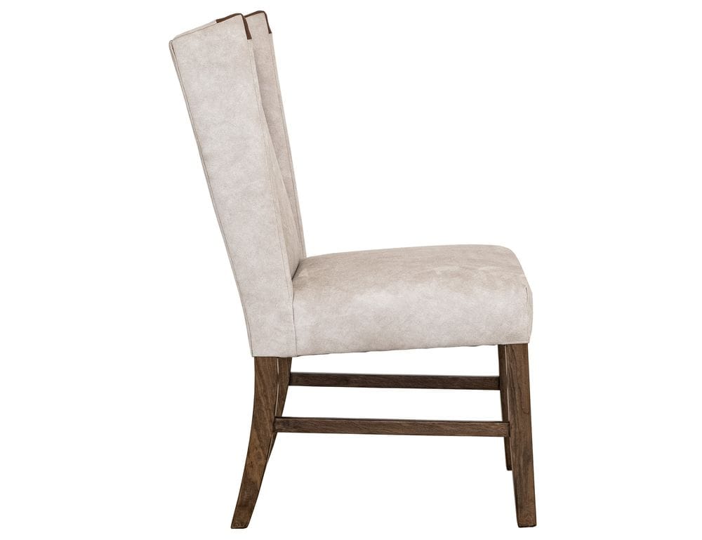 IFD - Silver - Poly Suede Upholstered Chair in Ivory (Set of 2) - IFD6471CHU view 3