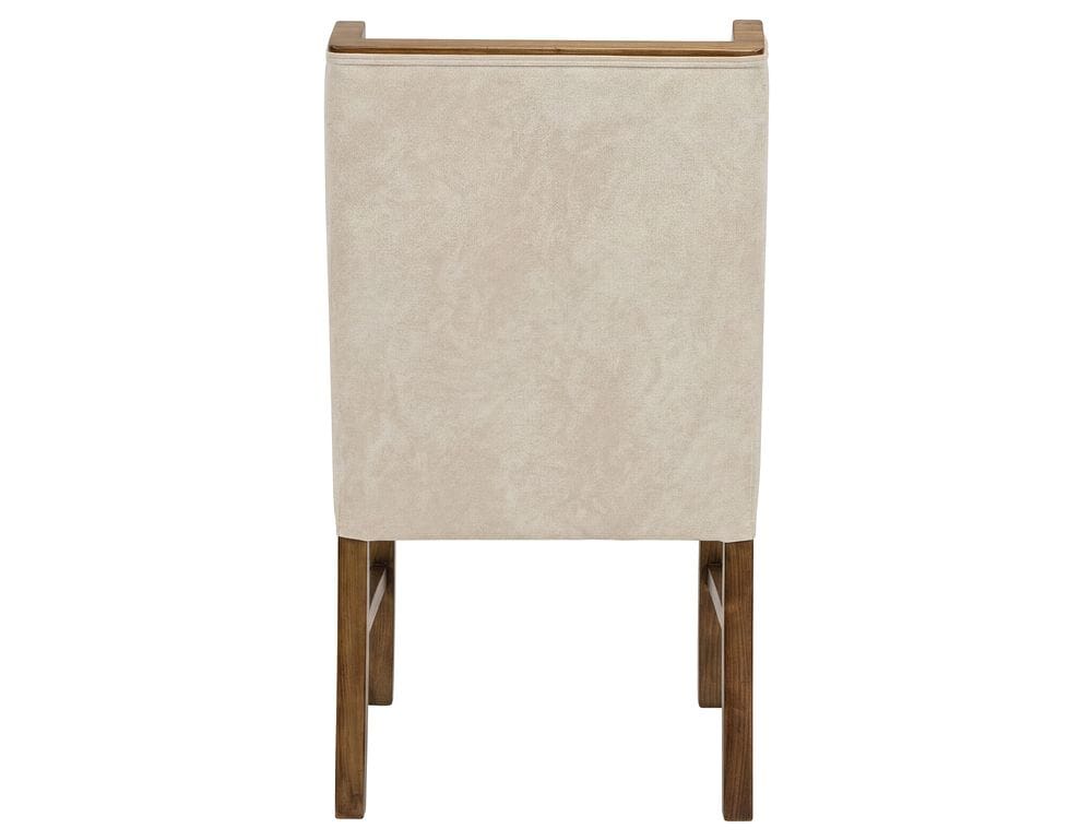 IFD - Silver - Poly Suede Upholstered Chair in Ivory (Set of 2) - IFD6472CHU view 4