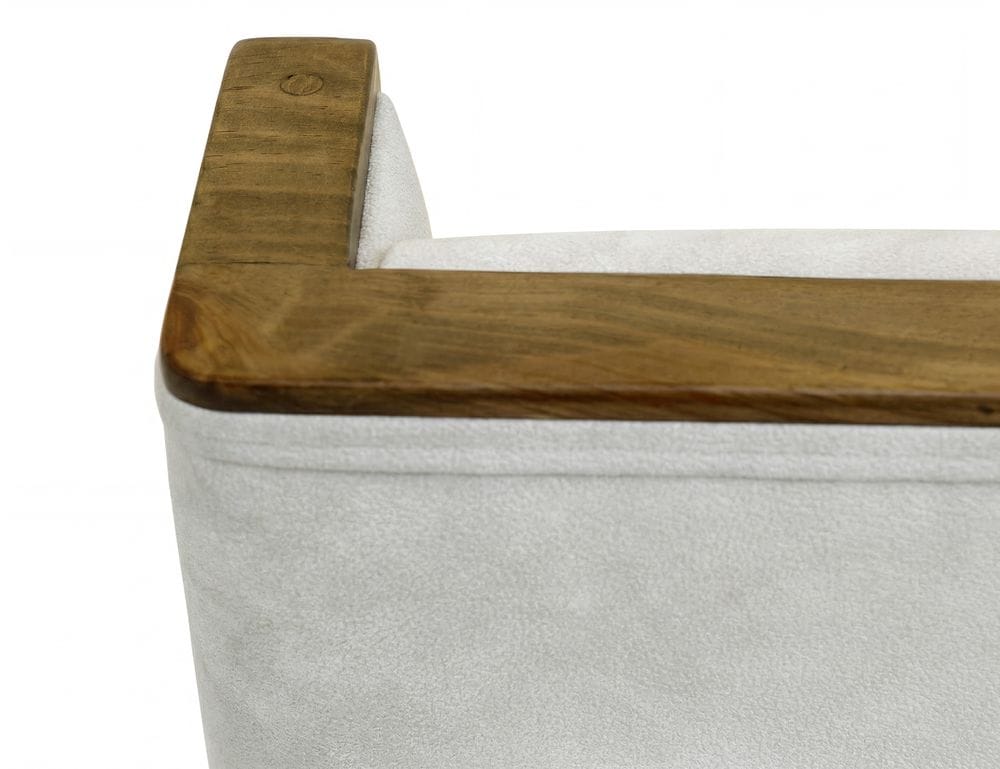 IFD - Silver - Poly Suede Upholstered Chair in Ivory (Set of 2) - IFD6472CHU view 6