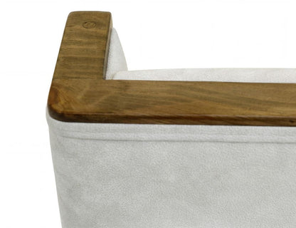 IFD - Silver - Poly Suede Upholstered Chair in Ivory (Set of 2) - IFD6472CHU view 6