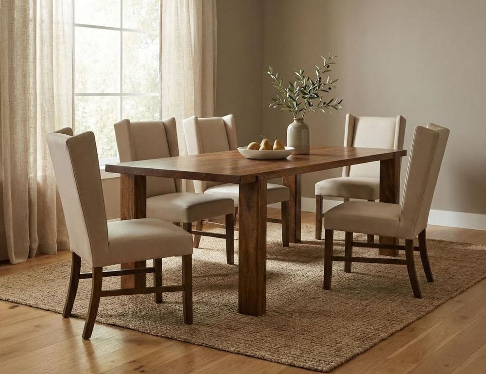 IFD - Silver - Rectangular Dining Table in Brown - IFD6471DINTBL view 3