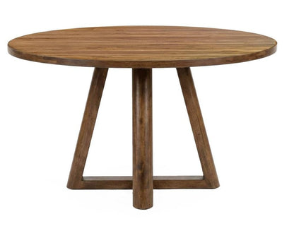 IFD - Silver - Round Dining Table in Brown - IFD6472DINTBLRD view 1