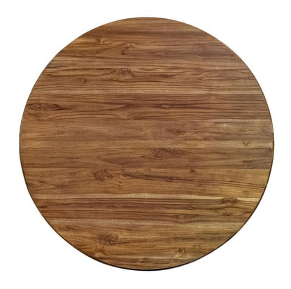 IFD - Silver - Round Dining Table in Brown - IFD6472DINTBLRD view 2