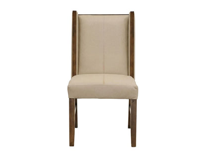 IFD - Silver - Upholstered Chair (100% Leather) in Ivory (Set of 2) - IFD6474CHU view 2