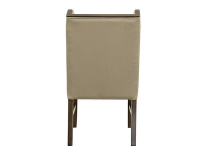 IFD - Silver - Upholstered Chair (100% Leather) in Ivory (Set of 2) - IFD6474CHU view 3