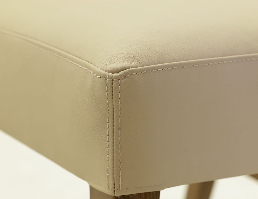 IFD - Silver - Upholstered Chair (100% Leather) in Ivory (Set of 2) - IFD6474CHU view 5