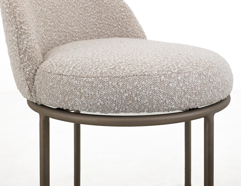 IFD  - Snow  - Barstool 24"  - Beige  - IUP807-BST24-101 view 6