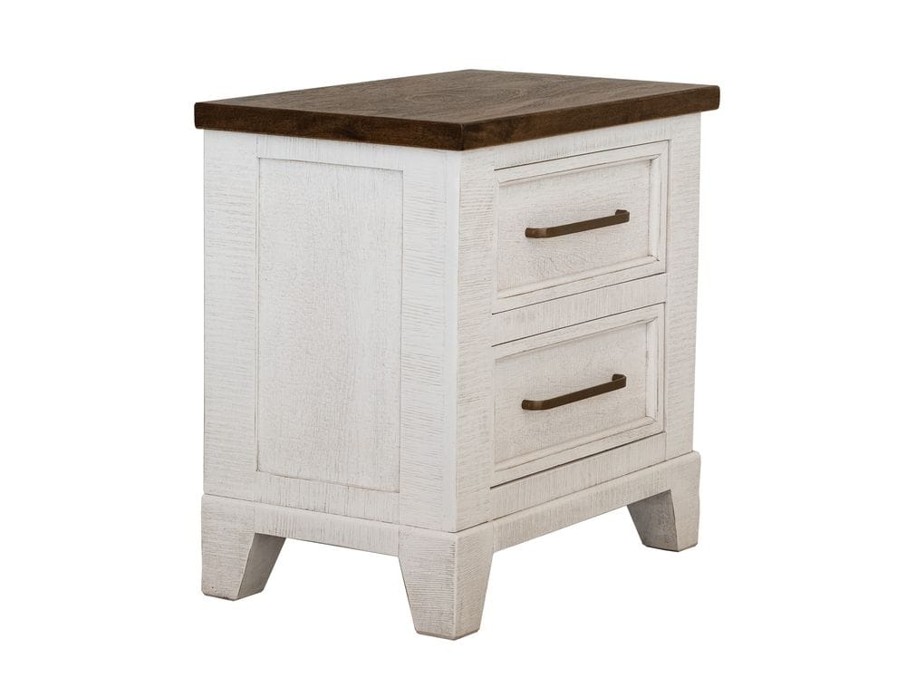 IFD - Stoa - 2 Drawer, Nightstand in White/Brown - IFD4993NTS view 1