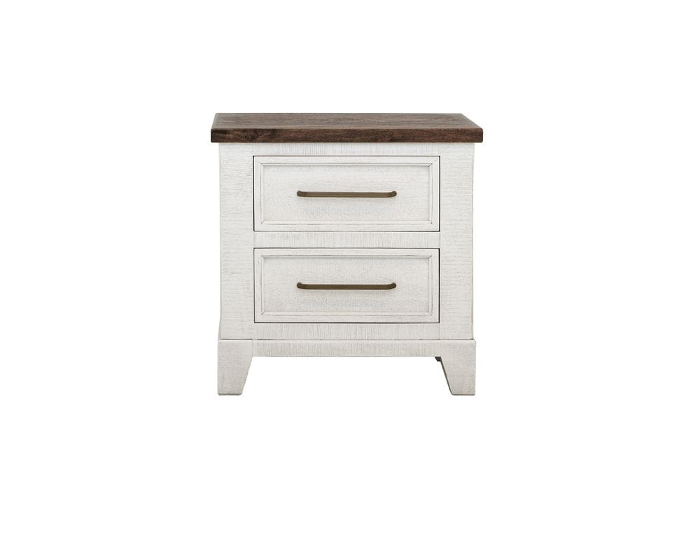 IFD - Stoa - 2 Drawer, Nightstand in White/Brown - IFD4993NTS view 2