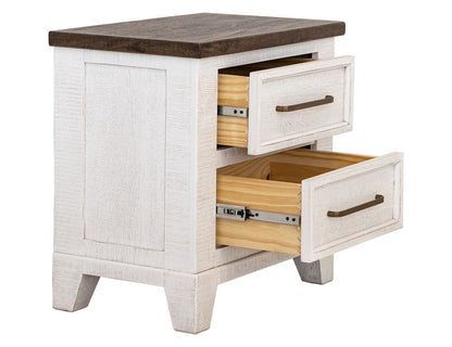 IFD - Stoa - 2 Drawer, Nightstand in White/Brown - IFD4993NTS view 3
