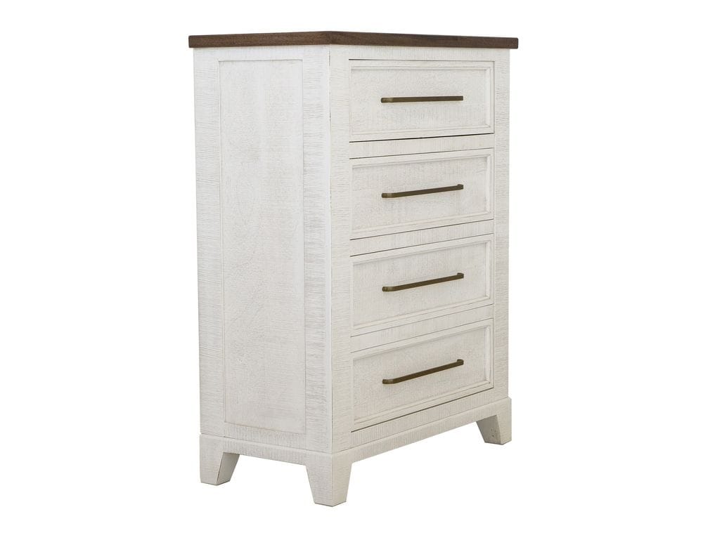 IFD - Stoa - 4 Drawer, Chest in White/Brown - IFD4993CHT view 1