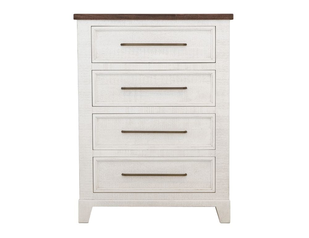 IFD - Stoa - 4 Drawer, Chest in White/Brown - IFD4993CHT view 2