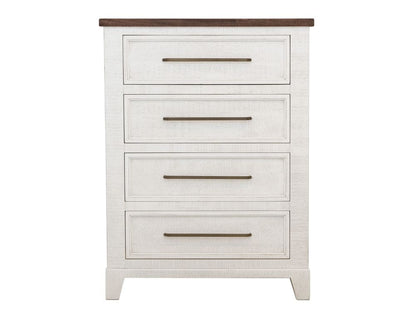 IFD - Stoa - 4 Drawer, Chest in White/Brown - IFD4993CHT view 2