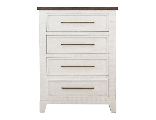 IFD - Stoa - 4 Drawer, Chest in White/Brown - IFD4993CHT view 2