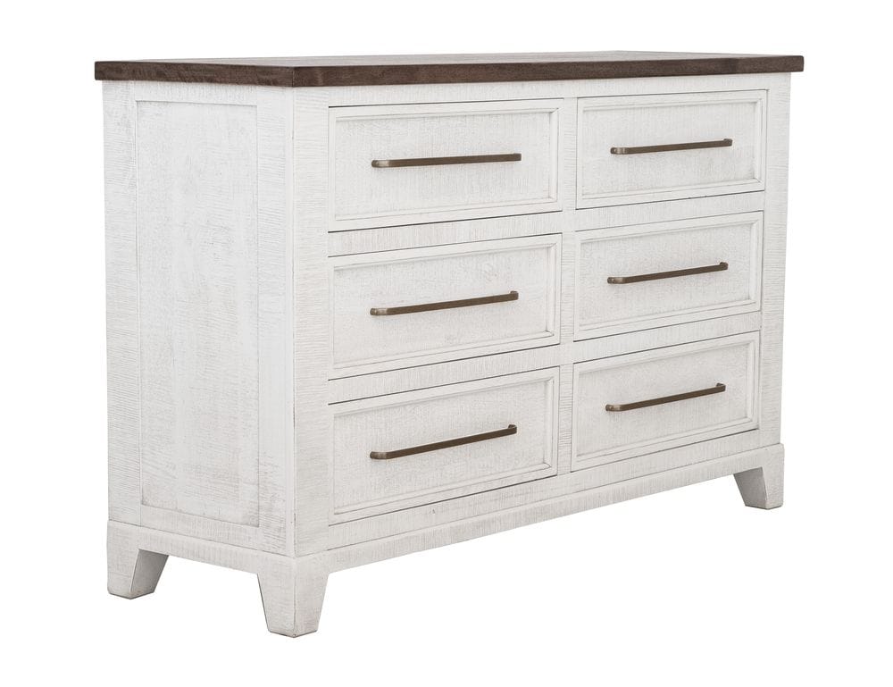 IFD - Stoa - 6 Drawer, Dresser in White/Brown - IFD4993DSR view 1