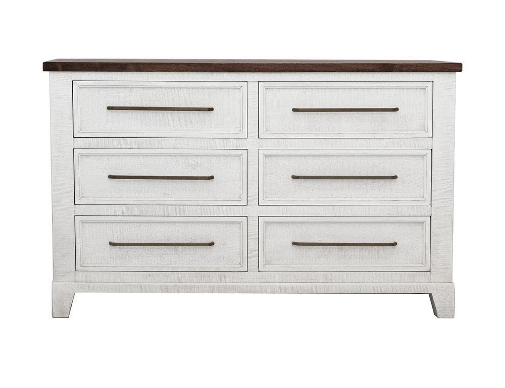 IFD - Stoa - 6 Drawer, Dresser in White/Brown - IFD4993DSR view 2