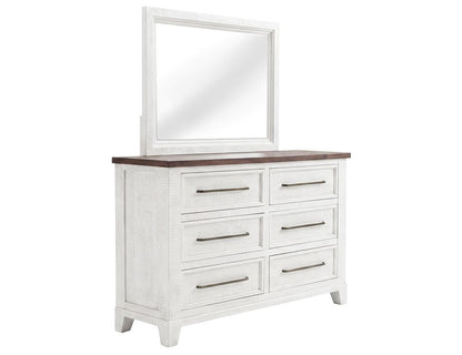 IFD - Stoa - 6 Drawer, Dresser in White/Brown - IFD4993DSR view 4