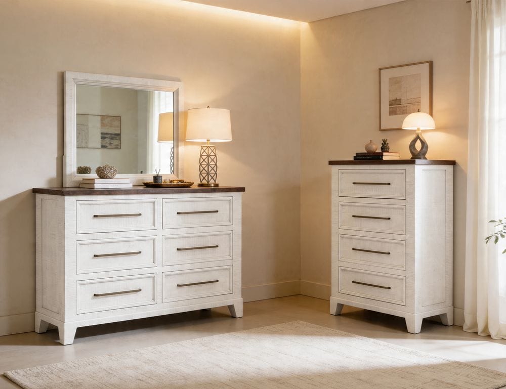 IFD - Stoa - 6 Drawer, Dresser in White/Brown - IFD4993DSR view 6