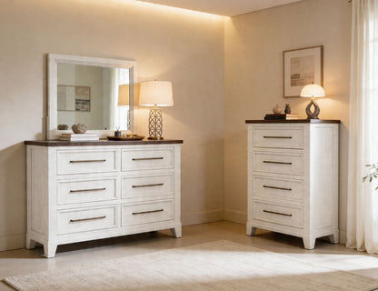 IFD - Stoa - 6 Drawer, Dresser in White/Brown - IFD4993DSR view 6