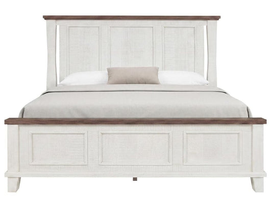 IFD - Stoa - Queen Bed in White/Brown - IFD4993BEDQE view 2