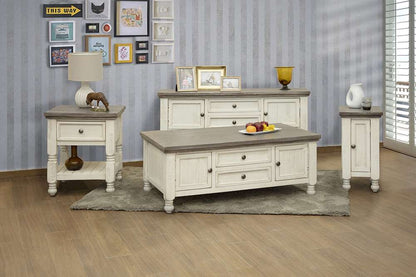 IFD - Stone 1 Door Chairside Table - IFD4691CST veiw 2