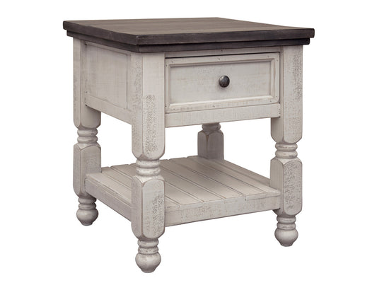 IFD - Stone 1 Drawer, Shelf End Table - IFD4691END view 1