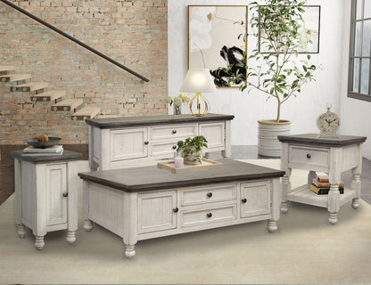 IFD - Stone 1 Drawer, Shelf End Table - IFD4691END view 3