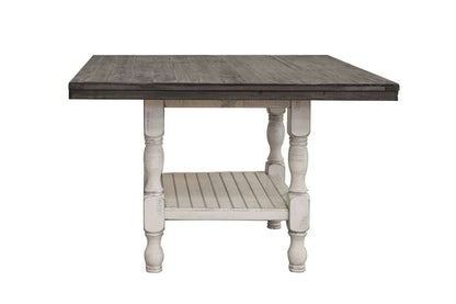 IFD - Stone 24in Barstool w/Ivory Finish & Fabric Seat (Set of 2) - IFD4690BST24IV veiw 2
