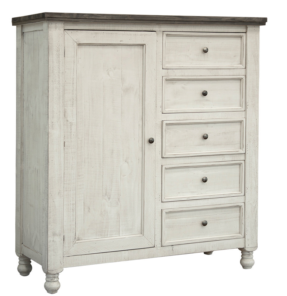 IFD - Stone 5 Drawer, 1 Door Gentleman Chest - IFD4691GMC view 1