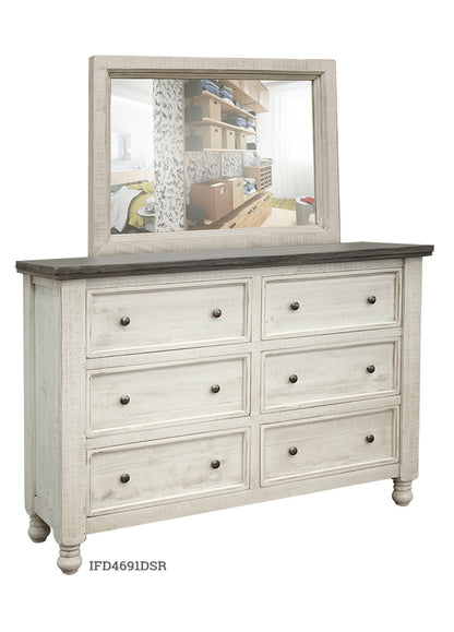 IFD - Stone 6 Drawer Dresser - IFD4691DSR view 2