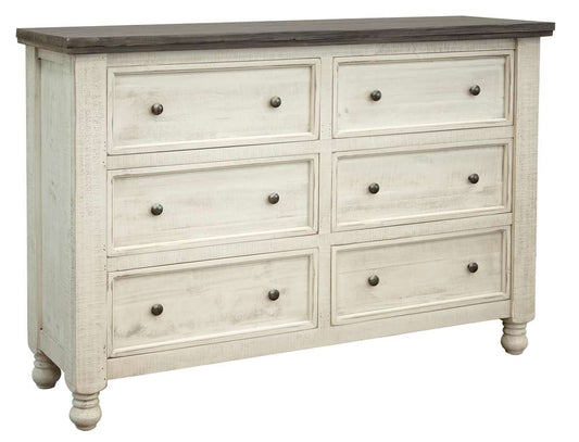 IFD - Stone 6 Drawer Dresser - IFD4691DSR veiw 1