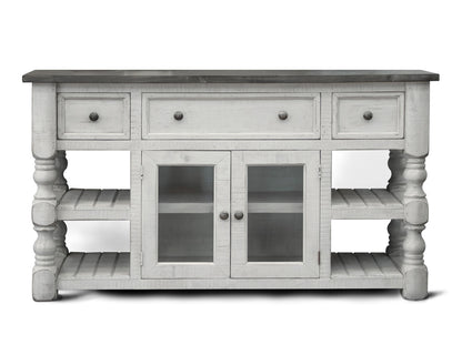 IFD - Stone 60in TV Stand w/ 3 Drawer & 2 Glass Doors - IFD4691STD60 view 1