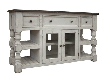 IFD - Stone 60in TV Stand w/ 3 Drawer & 2 Glass Doors - IFD4691STD60 view 2
