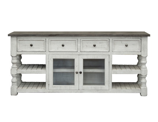 IFD - Stone 80in TV Stand w/ 4 Drawer & 2 Glass Doors - IFD4691STD80 view 1
