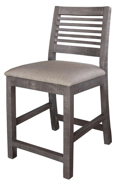 IFD - Stone Ladder Backrest 24in Barstool (Set of 2) - IFD469BS24 veiw 3