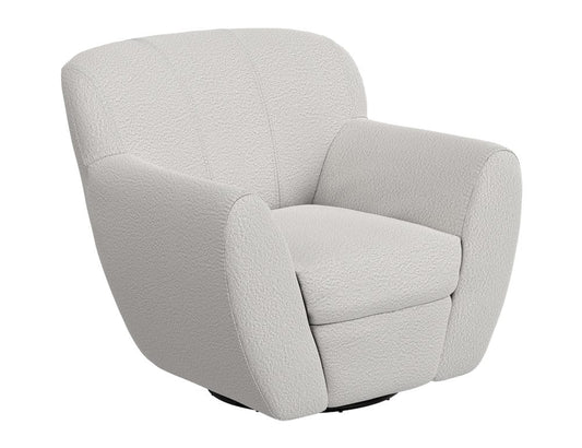 IFD  - Tamesis  - Wooden Frame & Metal Base, 360 Degree Swivel Accent Chair  - Beige  - IUP222-ACH-101 view 1