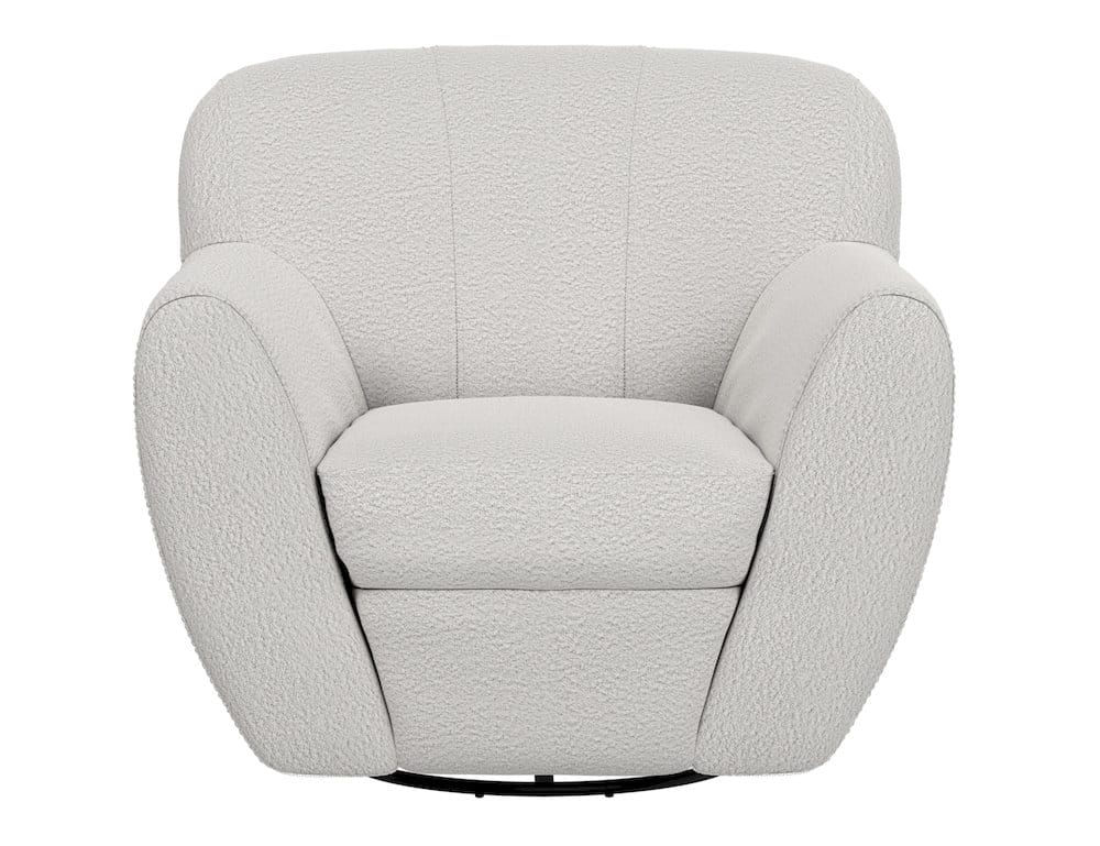 IFD  - Tamesis  - Wooden Frame & Metal Base, 360 Degree Swivel Accent Chair  - Beige  - IUP222-ACH-101 view 2
