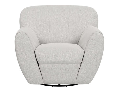 IFD  - Tamesis  - Wooden Frame & Metal Base, 360 Degree Swivel Accent Chair  - Beige  - IUP222-ACH-101 view 2