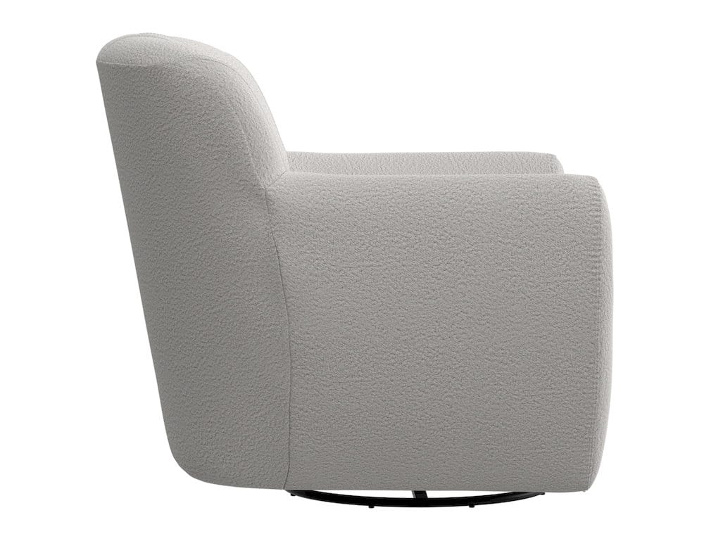 IFD  - Tamesis  - Wooden Frame & Metal Base, 360 Degree Swivel Accent Chair  - Beige  - IUP222-ACH-101 view 3