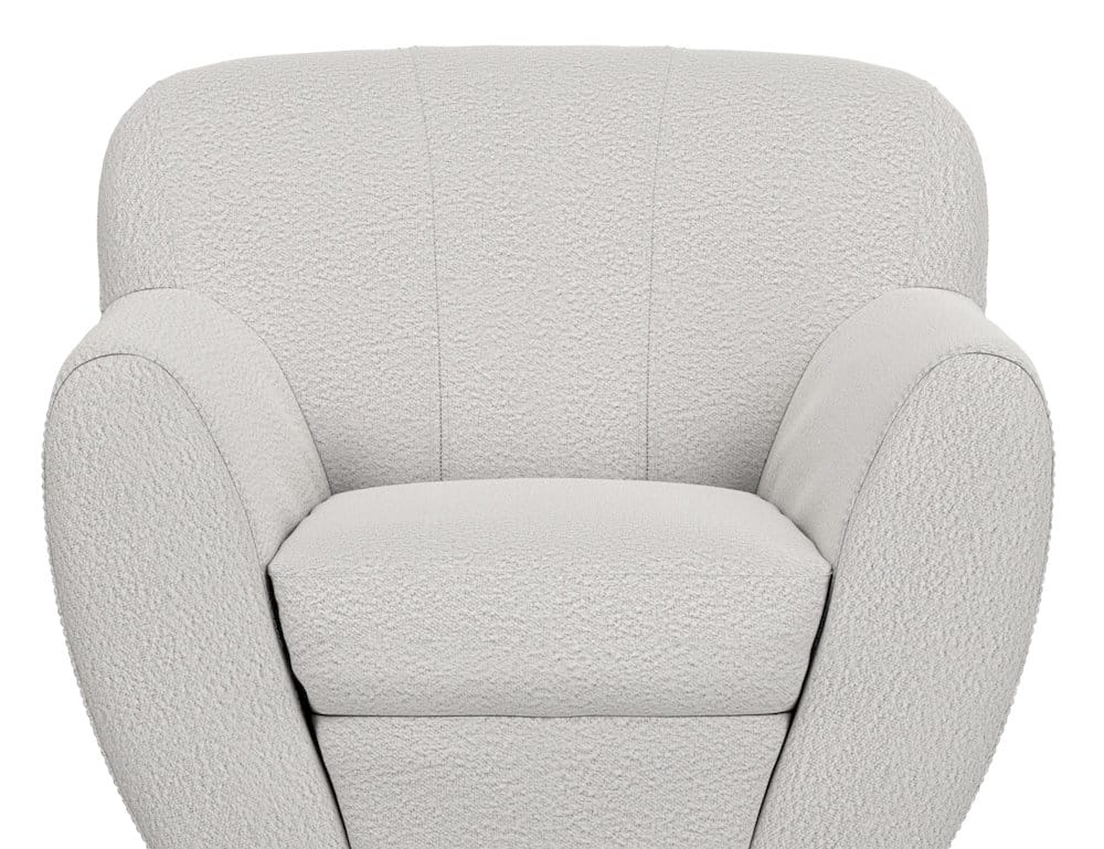 IFD  - Tamesis  - Wooden Frame & Metal Base, 360 Degree Swivel Accent Chair  - Beige  - IUP222-ACH-101 view 6
