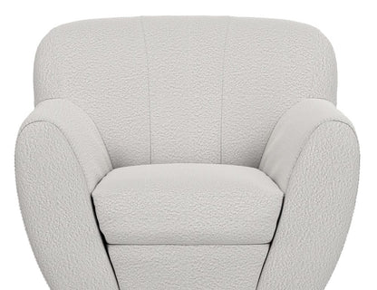 IFD  - Tamesis  - Wooden Frame & Metal Base, 360 Degree Swivel Accent Chair  - Beige  - IUP222-ACH-101 view 6