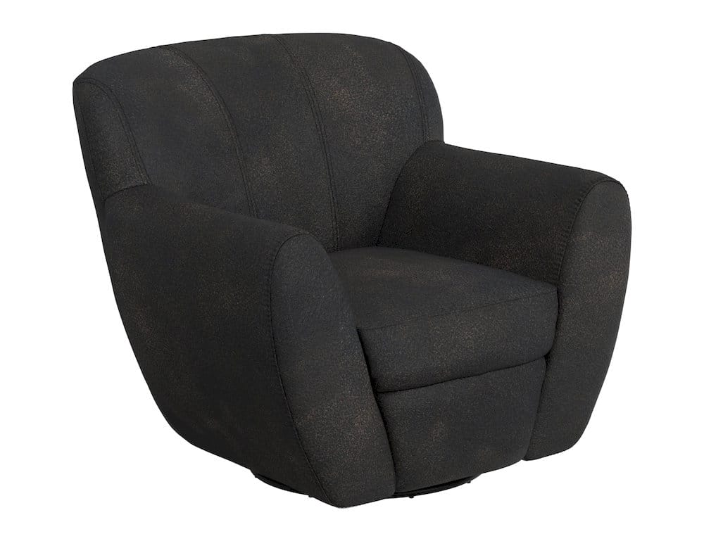 IFD  - Tamesis  - Wooden Frame & Metal Base, 360 Degree Swivel Accent Chair  - Black  - IUP222-ACH-216 view 1