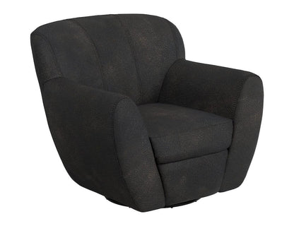 IFD  - Tamesis  - Wooden Frame & Metal Base, 360 Degree Swivel Accent Chair  - Black  - IUP222-ACH-216 view 1