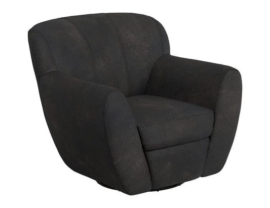 IFD  - Tamesis  - Wooden Frame & Metal Base, 360 Degree Swivel Accent Chair  - Black  - IUP222-ACH-216 view 1