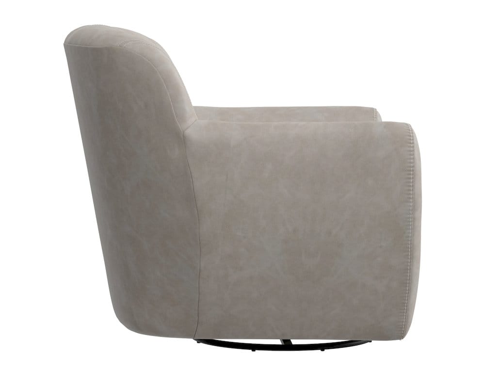 IFD  - Tamesis  - Wooden Frame & Metal Base, 360 Degree Swivel Accent Chair  - Gray  - IUP222-ACH-210 view 3